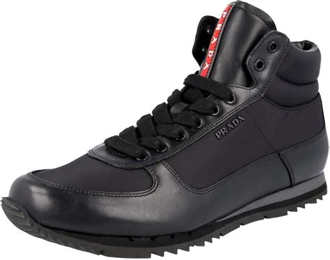 Prada Men's Grey Leather High